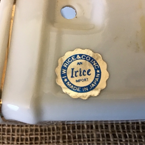 Vintage 60’s Japan I. W. Rice Imports Peony Pagoda lamp diffuser.  Made in Japan - Picture 6 of 7